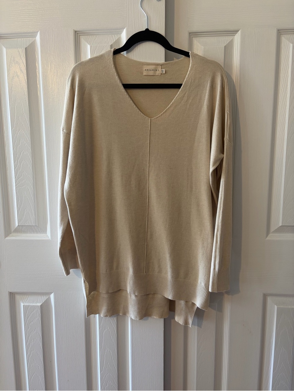 Dreamers Extremely Soft Relaxed Drop Shoulder V-Neck Women's Sweater S/M